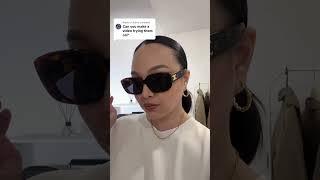 Celine Triomphe sunnies try on  #sunglasses #tryon #luxuryfashion