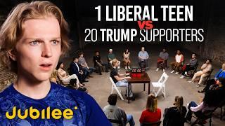 Can 1 Woke Teen Survive 20 Trump Supporters? | Surrounded