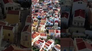 Fly me to the moon  Συμη Χωριο - Symi village #symi #symitv #island #greece #islandlife #drone