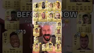 Before vs Now potential fifa22 vs Eafc25 with Mbappè and Pedri