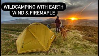 WINDY WILDCAMP IN A NEW TENT | FIREMAPLE | CHEVIOTS