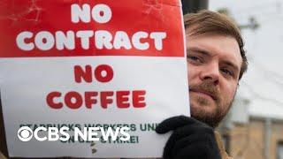 Starbucks workers on strike days before holidays