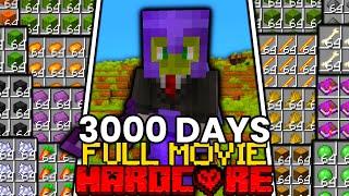 I Survived 3000 Days in Hardcore Minecraft [FULL MINECRAFT MOVIE]