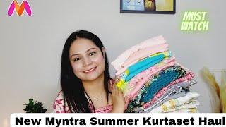 Huge Myntra Cotton Kurtaset Haul | Myntra New Collection | Stylingtipswithvagisha