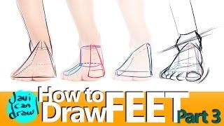 THE ULTIMATE TUTORIAL TO LEARN HOW TO DRAW FEET!!!