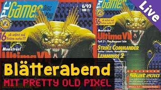 Blätterabend  PC Games Juni 1993 mit @PrettyOldPixel (Livestreamaufzeichnung)