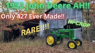 1952 John Deere AH Hi Crop. Sat In Museum 15 Years!