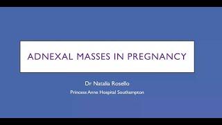 Adnexal masses in pregnancy by Dr Natalia Rosello 10 2022