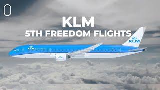 Few & Far Between: KLM's Three 5th Freedom Routes