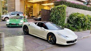 SUPERCARS IN INDIA 2023 January (Bangalore) | Ferrari Pista, V12 Vantage AMR..