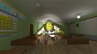 RUNNING AWAY FROM FASTEST SHREK IN SCHOOL | GARRY'S MOD