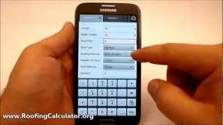 Roofing Calculator App Demo