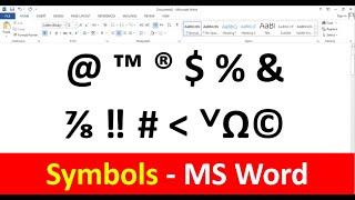 How to add symbols in Word