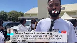 East Legon Accident, Justin buried side by side with friend Maame Dwomo