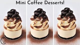 COFFEE Cappuccino Mini Cheesecake Dessert NO BAKE! Make ahead EASY AS! Tastes JUST like a Cappuccino