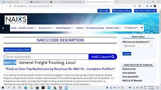 NAICS Code For Box Truck Doing Interstate  ~ How To Start A Box Truck Company ~ Unit 100