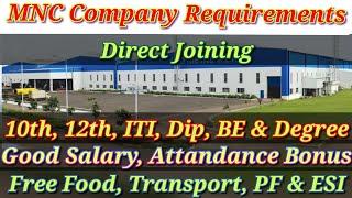 Top MNC Company | Good Salary | Female Jobs| Job vacancy in Chennai 2024 today