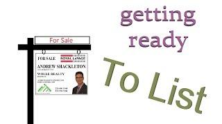 Getting Ready To List Your Home