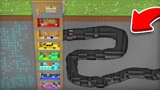 Я КОПАЛ ШАХТУ И НАШЁЛ ПОДЗЕМНЫЙ НЕБОСКРЁБ В МАЙНКРАФТ | Компот Minecraft