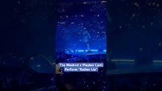 The Weeknd & Playboi Carti Perform "Rather Lie" Live At MetLife Stadium | Billboard News #Shorts