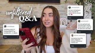 unfiltered Q&A: my future on youtube, wedding planning, & catching up...