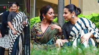 Vidya Balan And Shefali Shah Cute Moment At Jalsa Movie Promotion