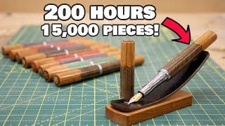 I spent 200 HOURS making 10 FOUNTAIN PENS! - Woodturning challenge