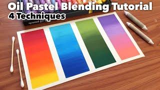 How to Blend Oil Pastels using 4 techniques | Tips and Tricks for beginners | Mungyo Oil Pastels