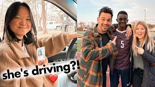 Taking Her DRIVING TEST!  + Jude’s FIRST Soccer Game!