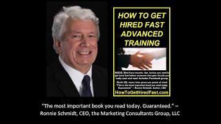 How To Get Hired Fast Advanced Training Book   Author, CEO Ronnie Schmidt