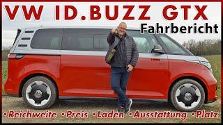 VW ID.Buzz GTX - Was kann der Allrad Elektro VW Bus mit Langem Radstand? Test Review Deutsch 2024