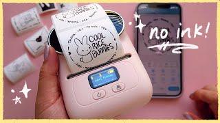 NO INK Stickers for Your Shop or Scrapbooking  Phomemo M110 Mini Label Printer Demo & Review