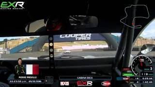 EXR LV02 - Pierre Preville 1:42.04 onboard video at Laguna Seca