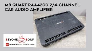 Old School MB Quart RAA4200 4/2-Channel Car Audio High End Audiophile Quality Bridgeable Amplifier