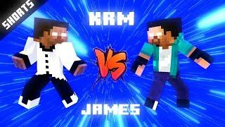 KRMStudioZ Vs XDJames - Minecraft Animation (Shorts)