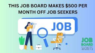 This tech job board makes $500 monthly from Job Seekers