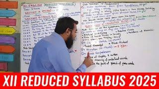 XII Reduced Syllabus 2025 (English & Chemistry)