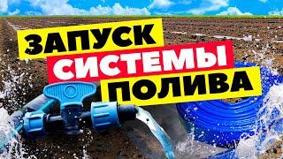 Запуск системы капельного полива  02 05 22