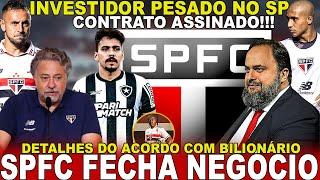 ESPETACULAR!!! SPFC FECHA ACORDO! VALORES POR VENDA DE COTIA | RESCISÃO | NOVO MEIA? | EDUARDO E+