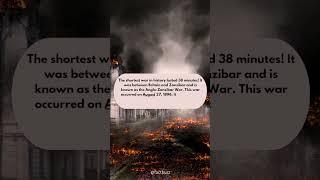 Do you know Shortest war in History... || fact buzz || #facts