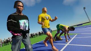 Usain Bolt VS The Rock VS Travis Scott