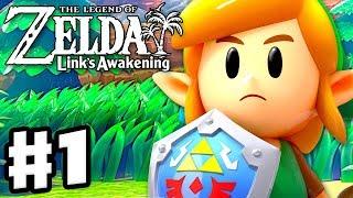 The Legend of Zelda: Link's Awakening - Gameplay Part 1 - Intro and Tail Cave! (Nintendo Switch)