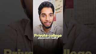 Reality of private college placement | JEE 2023 #college #jee #coding #shorts