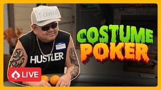 SHOTS FIRED! Live Halloween Poker Game w/ Nick Vertucci Imposter