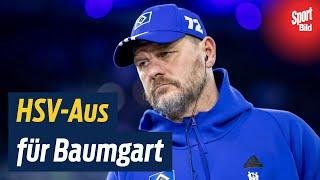 Trainer-Beben in Hamburg: HSV-Boss Kuntz erklärt den Baumgart-Rauswurf! | BILD Sport TV