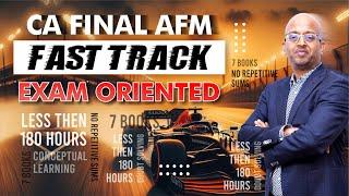 CA Final AFM Fast Track - Exam Oriented Course -ANNOUNCEMENT #cafinalafm  #CAFInalFastTrack #caexams