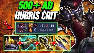 500 AD Hubris Crit Shaco - S14 Ranked [League of Legends] Full Gameplay - Infernal Shaco