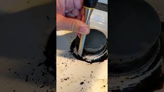 #cleaning #gasstove #chisel #dirty #clean #muchbetter #elbowgrease #scrub #homestead