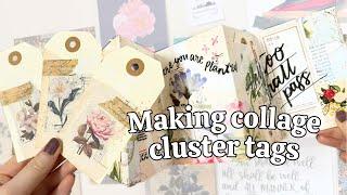 Collage tags for junk journals with me 