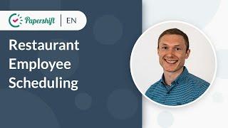 Restaurant Employee Scheduling | EN Papershift Solutions